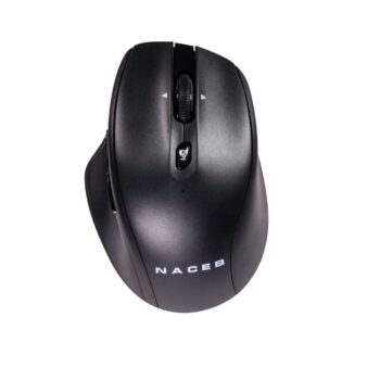Mouse Inalambrico Naceb dual con receptor USB color Negro mode  2.4G+BT 5 botones