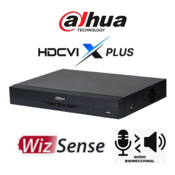 DVR DAHUA DH-XVR5108HE-I3-T  8 Canales+4 IP  5MP Lite WizSense HDCVI X PLUS Audio Bidireccional/H.265+ Hasta 12 Ch IP  Canal de Reconocimiento Facial SMD Plus Proteccion Perimetral Comp Dolink Care